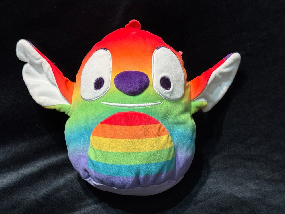 Disney Pride Rainbow Stitch Squishmallows Plush Toy Doll